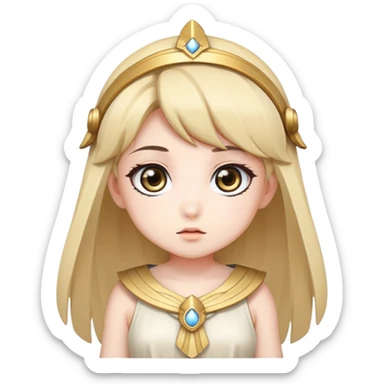 Athena in chibi/anime sticker