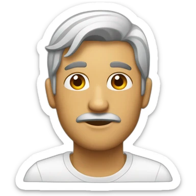 HOMBRE QUE SU CARA REFLEJE PREGUNTAS sticker