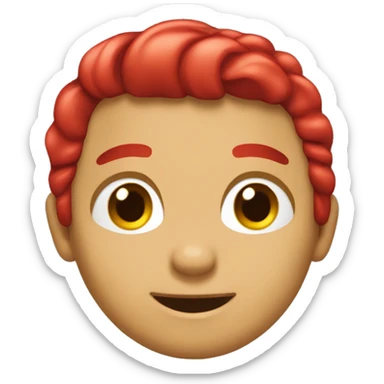 Muñeco good boy con cabello rojo sticker