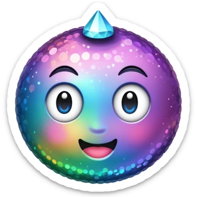 Glitter inner ciclo sticker