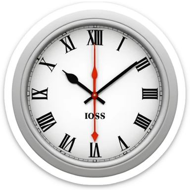 make Clock without numbers  sticker