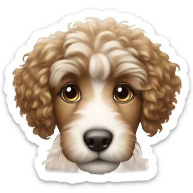 Doodle puppy sticker