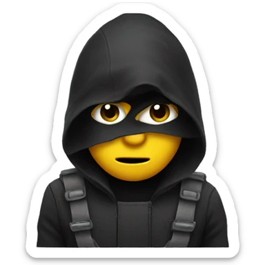 robbing emoji  sticker