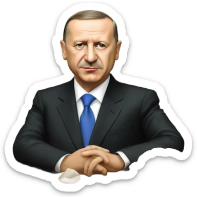 Erdogan president turkey nr 1 sticker