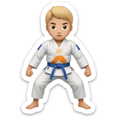Judo walka sticker