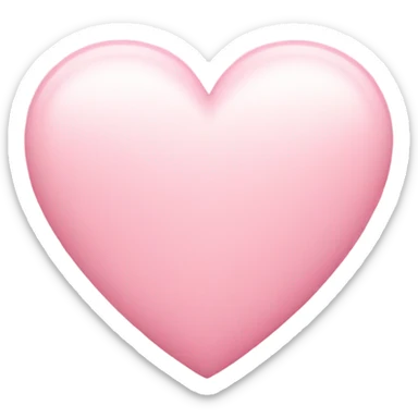 light pink heart sticker
