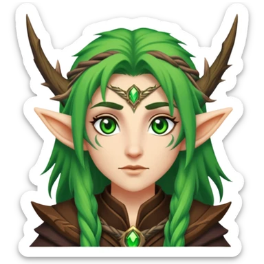 night elf druid sticker