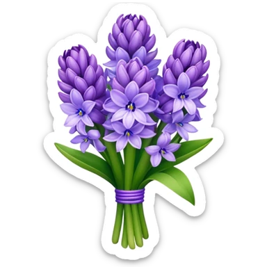 a light bouquet of Hyacinth sticker