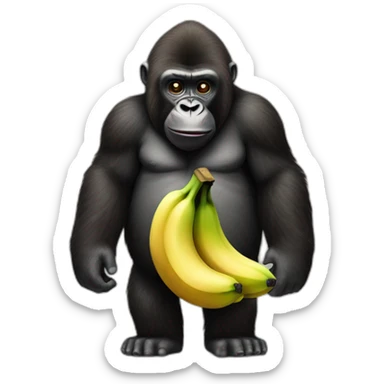 Gorille banane sticker