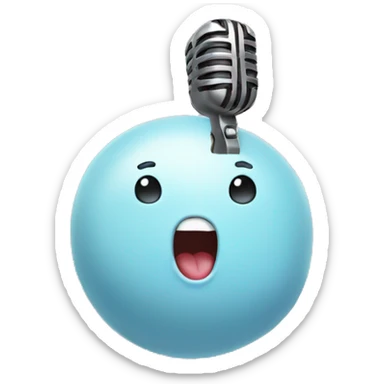 blob singing karaoke sticker