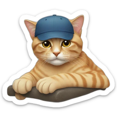 Cat#cap sticker
