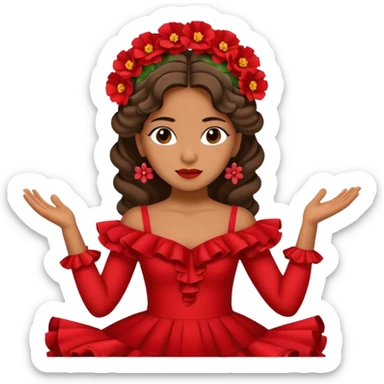 Flamenco dancer sticker