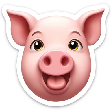 pig in love sticker