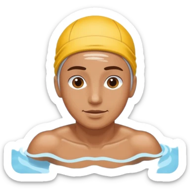 swimming university sticker