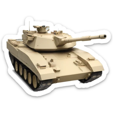 Abrams tank sticker