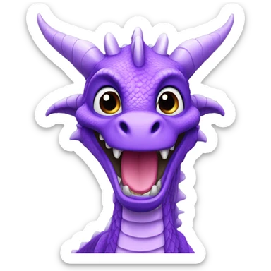 purple dragon 
the question sticker