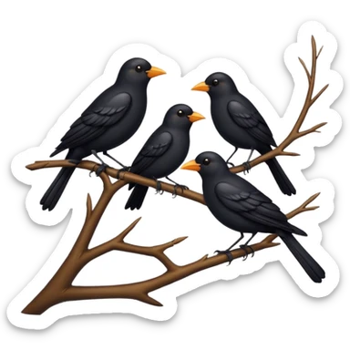Black Birds sticker