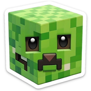 Minecraft creeper sticker