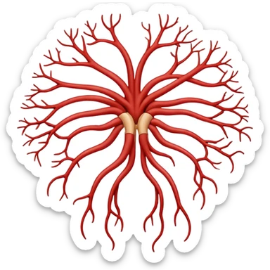 Anatomy circle of willis sticker