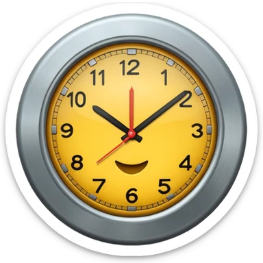 Clock it emoji sticker