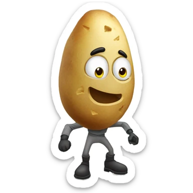 Mash potato smasher sticker