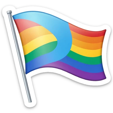 Floptropica flag sticker