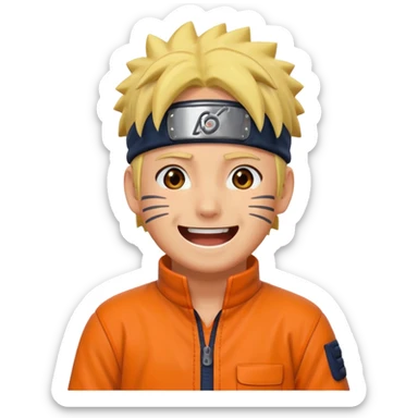 Laugh out loud  naruto sticker