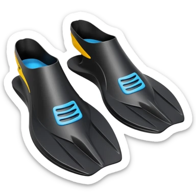 diver fullfoot fins sticker