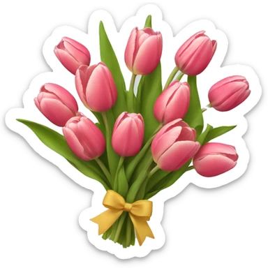 tulip bouquet  sticker