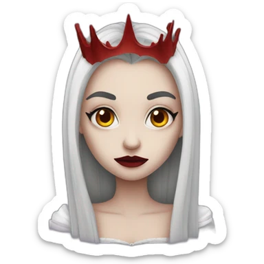 Sad vampire queen sticker