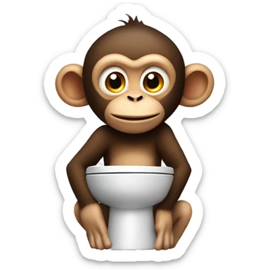 skibidi toilet monkey sticker