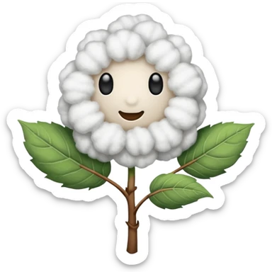 Cotton plant sticker
