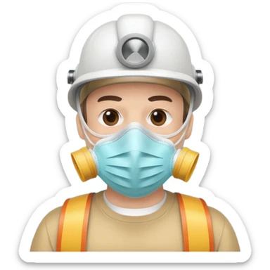 Flashman meme wearing n95 mask sticker