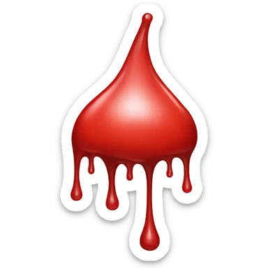 red drip sticker