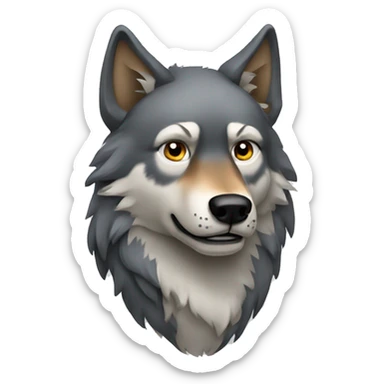 wolf sticker