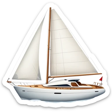 Sailing yacht sticker