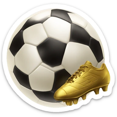 Bota de oro fútbol  sticker