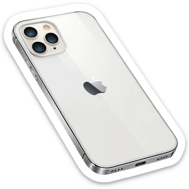 White iPhone 12 sticker