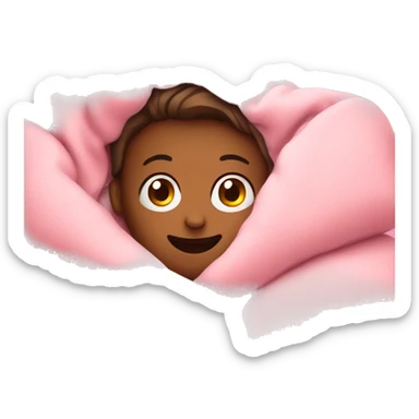 Cozy pink blanket sticker