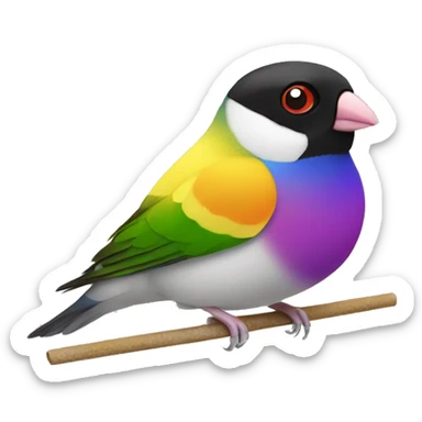 gouldian finch sticker