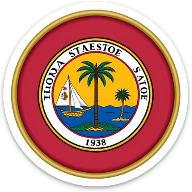 Florida state flag sticker