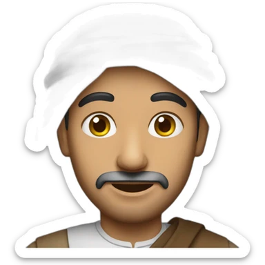 A arab man sticker