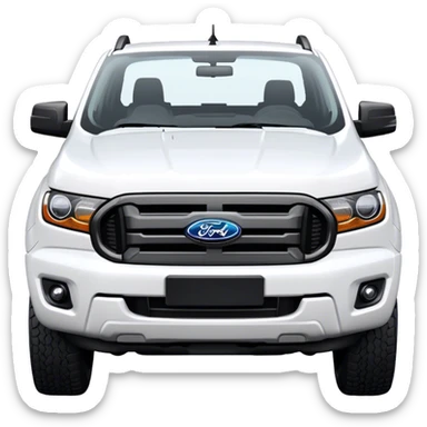 Ford Ranger - Ford (Model Year: 2022) (Iconic colour: White) sticker