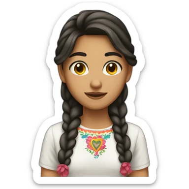 mexican teen girl sticker