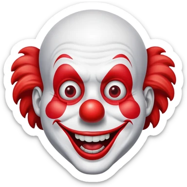 quick bet with clown man head sticker