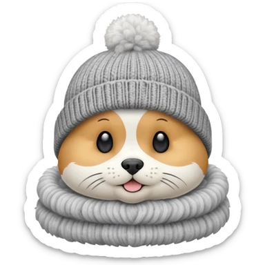 Winter Beanie Pet sticker