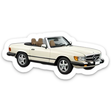 top less benz car sticker