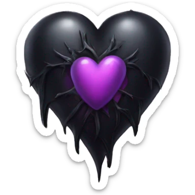 gothic heart  sticker