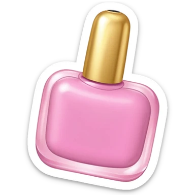 gold rococo pink inflatable puffy nail polish sticker