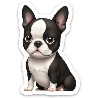 Boston terrier sticker